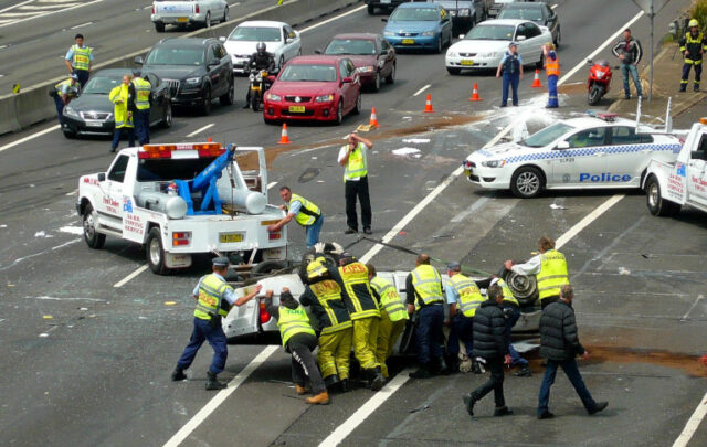 multi-car accident